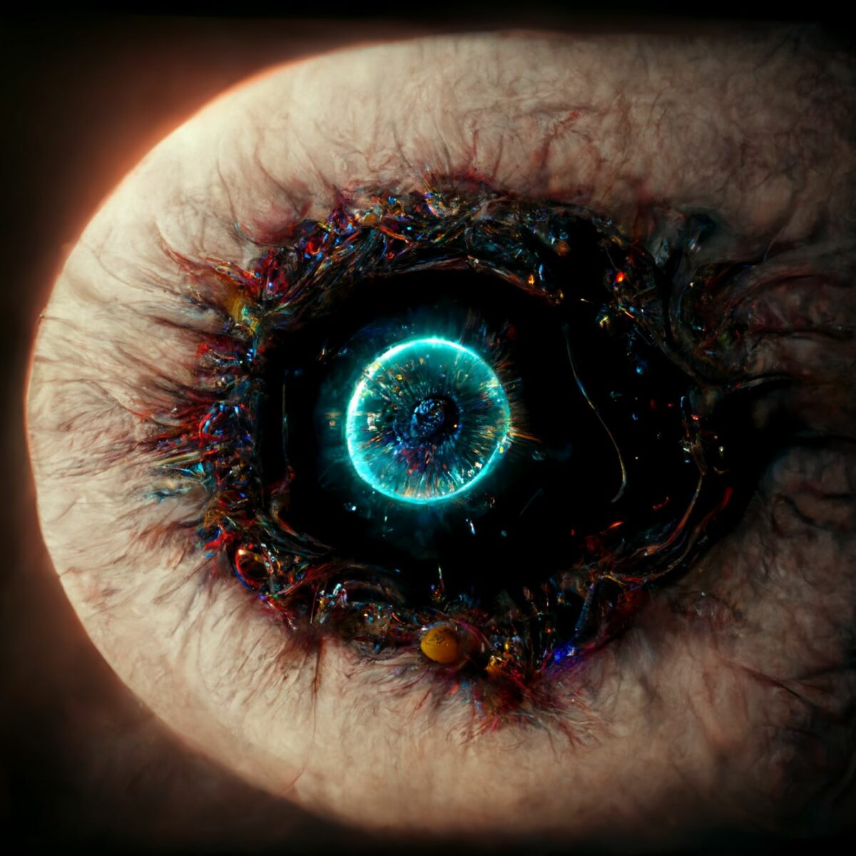 Weird eye created by Midjourney
